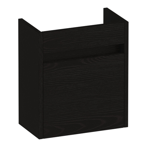 BRAUER Adore meuble lavabo - 40x45x22cm - avec 1 porte sans poignée à ouverture à gauche Timber Black SW1198169