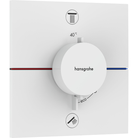 Hansgrohe ShowerSelect Comfort E Thermostaat - inbouw - 2 functies - mat wit SW917943