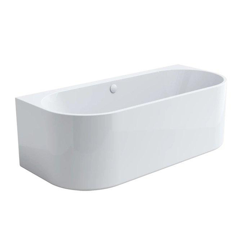Arcqua Sera baignoire - 178x80x60cm - semi-îlot - acrylique - blanc mat SW1601178