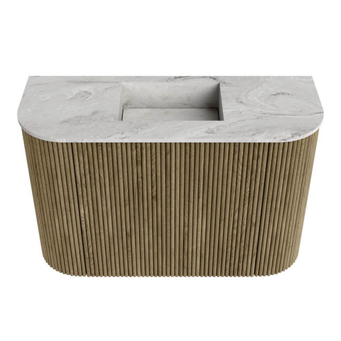 Mondiaz JOYA-DLUX 63.2cm toiletmeubel - ronding links en rechts kleur Dusk - Wastafel FAYE positie Midden Zonder kraangat kleur Glace. SW1423212