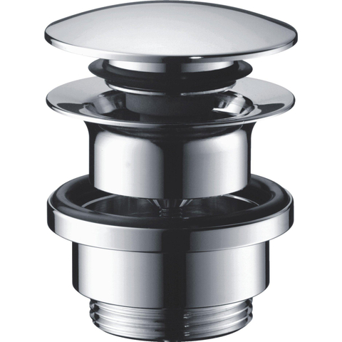 Hansgrohe Afvoerplug - 1 1/4" klikwaste - voor wastafel- en bidetmengkranen - geborsteld zwart chroom SW295834