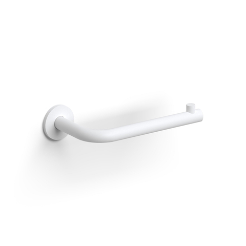 Clou Kaldur porte-rouleau de papier toilette forme L sans clapet blanc mat SW917314