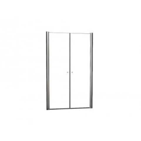 Wiesbaden Lagos Pendeldeur in nis - 120x200cm - 6mm - nano helder glas - chroom SW62373