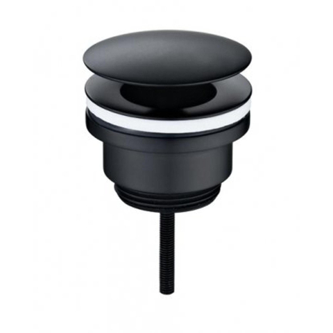 Wiesbaden Rhea S Fonteinset Rhea S mini - met fontein rechts kraan sifon en afvoerplug - mat zwart SW539019
