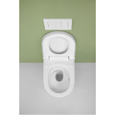 Geberit AquaClean alba douchewc - met wandcloset - diepspoel - met afstandsbediening - 37.5x56.5x40.5cm - met KeraTec - spoelrandloos - glans wit SW1026642