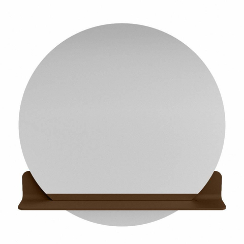 Mondiaz SPOT miroir – Ø 80 cm – avec tablette – Rust (brun) SW1235603