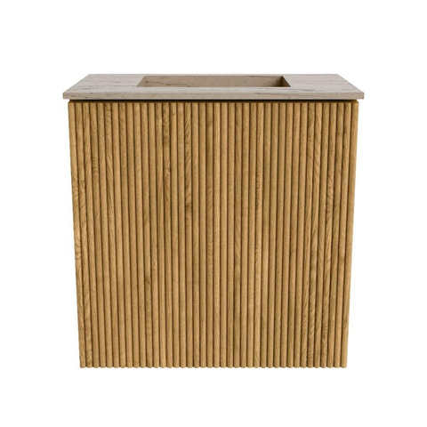 Mondiaz JOYA-DLUX 40cm meuble de toilette - couleur Chêne - Vasque FAYE position Milieu Sans trou de robinet couleur Arena. SW1423836