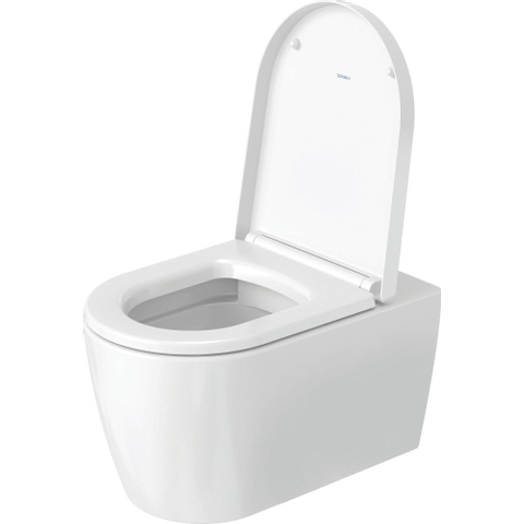 Duravit Me by starck Starck Me wandcloset - diepspoel - spoelrandloos - met hygieneglaze - 37x57cm - met verdekte bevestiging - rimless - mat wit SW358222