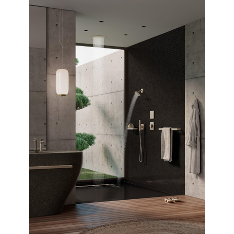 AXOR Citterio C douche de tête - 27x27cm - encastré au plafond - brushed nickel (inox) SW1152112