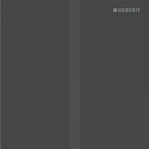 Geberit Type 40 urinioir bedieningsplaat - 230V - vierkant - matzwart/easy-to-clean - mat zwart SW1237151