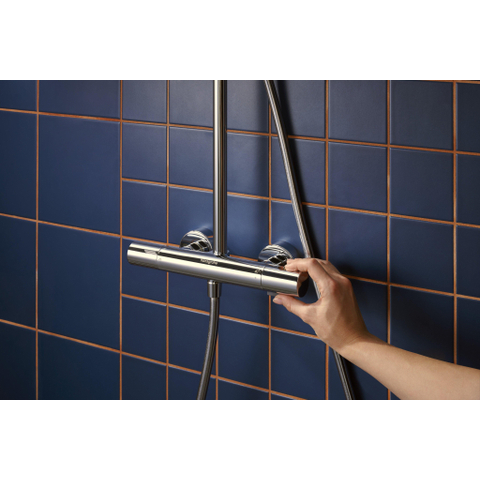 Hansgrohe Activera S - showerpipe - 240 - 1jet - ecosmart+ - met Ecostat Fine Varia - hoogglans chroom SW1388135