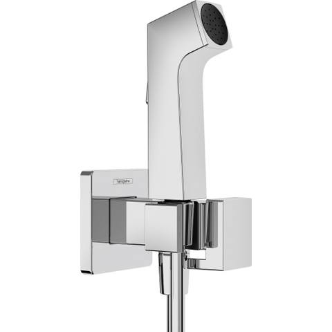 Hansgrohe Bidette bidet handdouche - 1jet e ecosmart v. warm waterm. Porter douchehouder en doucheslang 125cm - chroom SW1172926