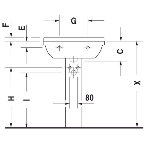 Duravit Starck 3 Philippe Starck - 3 wastafel - 65x48cm - wondergliss - wit 0312576