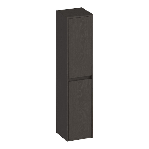 BRAUER Adore Armoire de salle de bains - 160x35x35cm - avec 2 portes sans poignées ouvrant à gauche ou à droite Timber Anthracite SW1198204