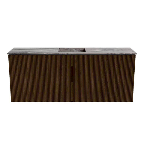 Mondiaz JOYA-DLUX 100cm toiletmeubel - kleur Walnut - Wastafel FAYE positie Midden Zonder kraangat kleur Sombra. SW1424734