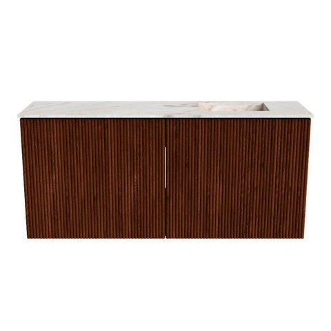 Mondiaz JOYA-DLUX 90cm meuble de toilette - couleur Ruby - Vasque FAYE position Droite Sans trou de robinet couleur Frappe. SW1423464