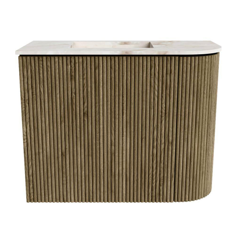 Mondiaz JOYA-DLUX 51.6cm toiletmeubel - ronding rechts kleur Dusk - Wastafel FAYE positie Links 1 kraangat kleur Frappe. SW1423090