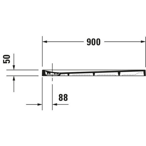 Duravit Stonetto Receveur de douche 90x90cm anthracite SW88818