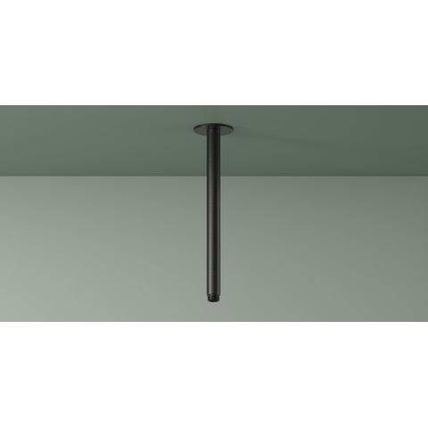 Hotbath Ace Tube de plafond - 30cm - ronde - noir brossé PVD SW1117714