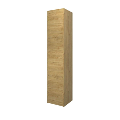 Proline Hoge kast P2O - 35x35x169cm - 1 deur push to open - 4 glazen planchettes - ideal oak SW350565