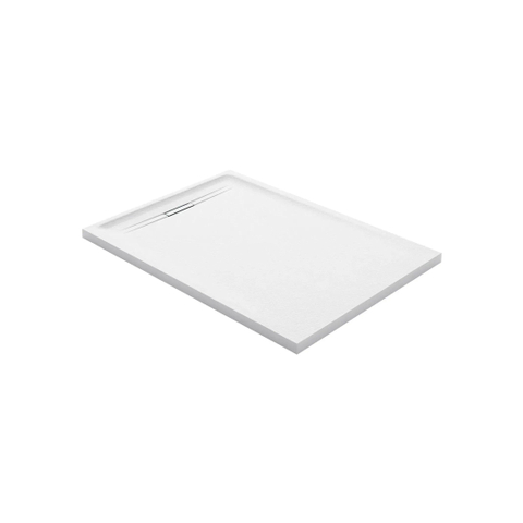 Geberit Sestra Douchevloer - 160x90cm - structuur wit leisteen SW637387