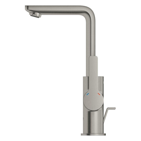 GROHE Lineare New Mitigeur de lavabo L Size avec bonde et bec rotatif coulé supersteel SW97539