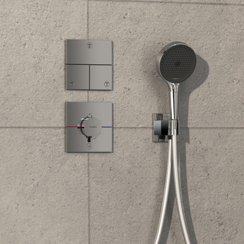 Hansgrohe ShowerSelect Comfort E Thermostaat - inbouw - 1 functie - extra uitgang - hoogglans chroom SW918050