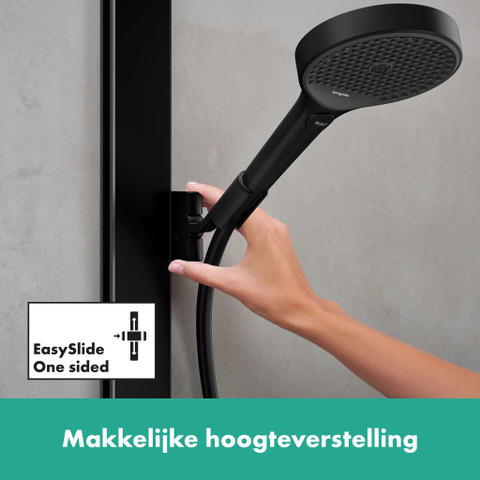 Hansgrohe RainFinity Showerpipe - 250 - 1jet - ecosmart - met ShowerTablet - 350 - mat zwart SW918185
