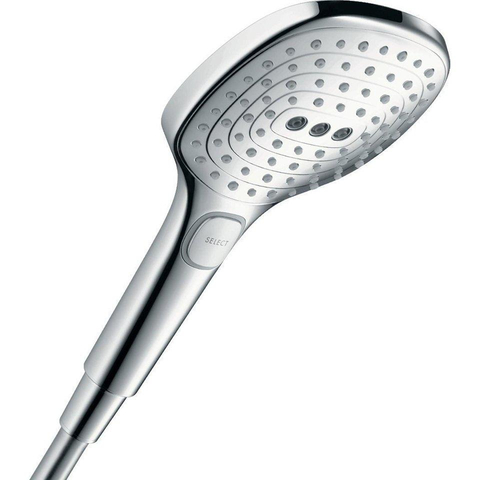 Hansgrohe Raindance e Square - doucheset - hoofddouche - handdouche - douchekraan - doucheslang - inbouwdeel douchekraan - hoogglans chroom SW1208489
