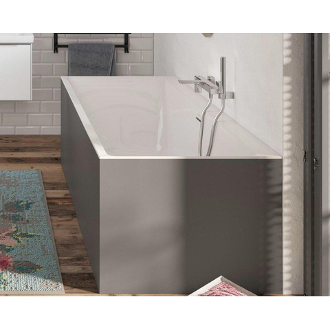 Villeroy & Boch Subway 3.0 kunststof duobad quaryl rechthoekig - 170x75x48cm - met poten - glans wit SW641493