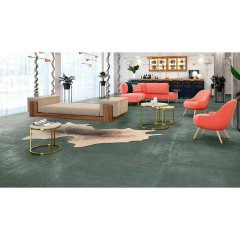 ÉCHANTILLON Ceralto Briano Urban Carreau décoratif 100x100cm 8.5mm rectifié R10 grès cérame Carpet Verderame SW914522