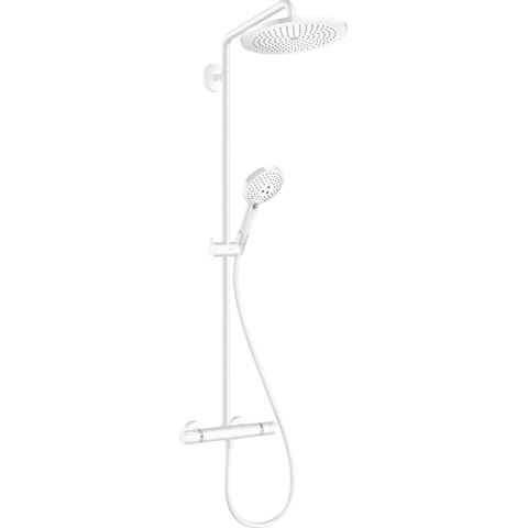 Hansgrohe Croma select s showerpipe EcoSmart met thermostaat 28cm mat wit SW451555