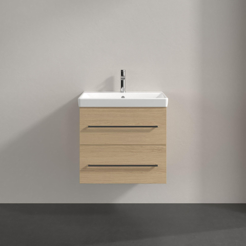 Villeroy & Boch Avento Wastafelonderkast - 2 uittrekladen - 576x514x484mm - Nordic Oak (hout) SW971884