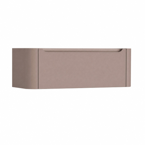 H&R Badmeubelen Juice Wastafelonderkast - 120x45x40cm - afgeronde hoeken - 1 lade - geïntegreerde greep - strawberry SW1259289