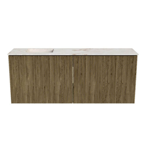 Mondiaz JOYA-DLUX 100cm meuble de salle de bains - couleur Dusk - Vasque FAYE position Gauche 1 trou de robinet couleur Frappe. SW1423134