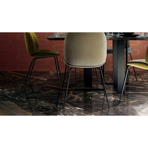 ÉCHANTILLON Ceralto Alabro Vein Carrelage sol et mur 60x120cm 6mm rectifié porcellanato Ombre Caravage SW976534