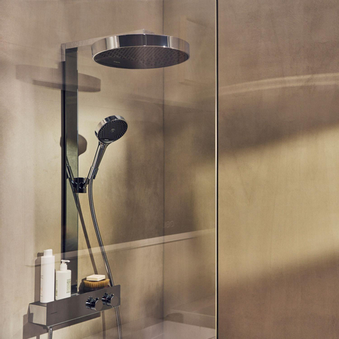 Hansgrohe RainFinity Showerpipe - 360 - 1jet - met showertablet - 350 - hoogglans chroom SW918118