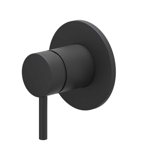 IVY Bond Partie apparente - pour mitigeur de douche encastré - monocommande - rosace ronde - Noir mat PED SW1030872