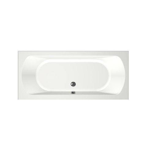 Xenz Lagoon Baignoire duo - 170x75x53 - bonde Centrale - acrylique - blanc mat SW102940