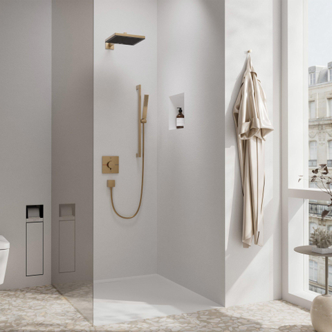 Hansgrohe ShowerSelect Comfort E Inbouw - thermostaat 2F geïntegreerde zheidscom.EN1717 - geborsteld brons SW918029