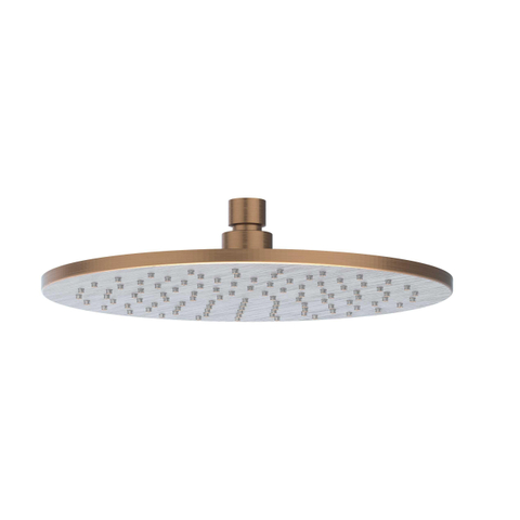 IVY Concord Ensemble de douche de tête - encastré - symmetry - inverseur-arrêt 2 voies - bras de plafond 20 cm - douche de tête medium 25 cm - support avec sortie - flexible de douche 150 cm - douchette bâton - ACIER INOXYDABLE 316 - cuivre brossé mat PVD SW1031977