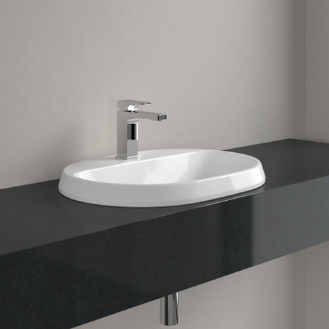 Villeroy & Boch Architectura Lavabo encastré - 600 x 450 x 170 mm - blanc Alpin brillant (blanc) - sans trop-plein - non poli SW762329