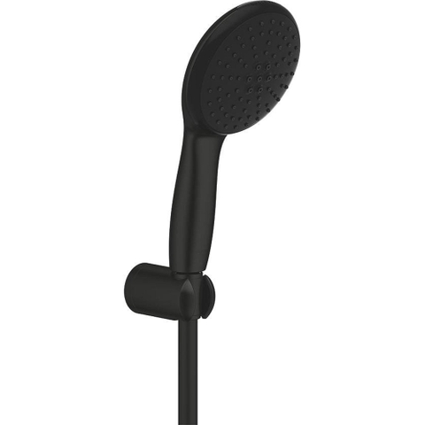Grohe Vitalio Start QuickFix Handdoucheset - diameter 11cm - 2 straalsoorten - 7.4l/min - met houder - met slang - 175cm - matte black (mat zwart) SW1126724