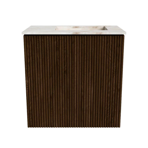 Mondiaz JOYA-DLUX Meuble de toilette 40cm - couleur Walnut - Vasque FAYE position Droite Sans trou de robinet couleur Frappe SW1422293