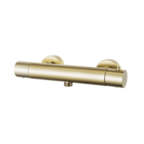 Fortifura Calvi Thermostatische Douchekraan - opbouw - PVD - geborsteld messing (goud) SW720571
