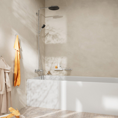 Hansgrohe Pulsify S Puro doucheset - 26cm - thermostatisch - met baduitloop - ecosmart - chroom SW1151832