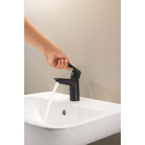 GROHE Essence wastafelkraan - s-size - met klikwaste - mat zwart SW1477622