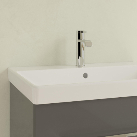 Villeroy & Boch Avento meubelwastafel - 65x47cm - 1 kraangat - met overloop - White Alpine (glans wit) SW59867