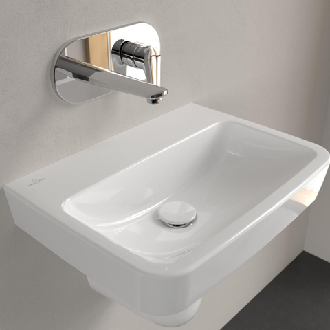 Villeroy & Boch O.novo fontein - 50x37cm - zonder kraangat - zonder overloop - White Alpine (glans wit) SW448489