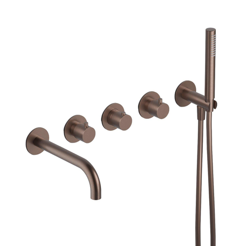 Hotbath Cobber partie apparente - avec douchette - laiton vieilli patiné (doré) SW1498396